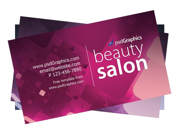 Kostenlose Pds-Dateien, Vektoren Und Grafiken Für Beauty intended for Hairdresser Business Card Templates Free