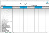 Kostenloses Accounting Journal Excel Template for Business Accounts Excel Template