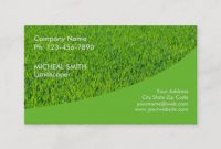 Landscaping Lawn Care Gardener Business Card regarding Gardening Business Cards Templates