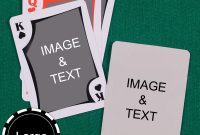 Large Size Modern Custom Front And Back Playing Cards with Custom Playing Card Template