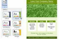 Lawn Care Flyer Template For Word pertaining to Lawn Care Business Plan Template Free