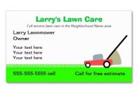Lawn Care Services Business Card | Zazzle | Lawn Care within Lawn Care Business Cards Templates Free