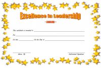 Leadership Award Certificate Template Free 4 | Two Package for Leadership Award Certificate Template