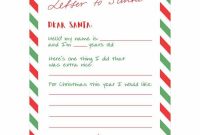 Letter To Santa {Free Printable} | Skip To My Lou throughout Blank Letter From Santa Template