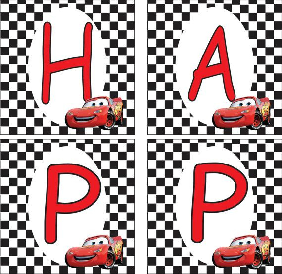 Lightning Mcqueen Banner | Cars Birthday Parties, Cars pertaining to Cars Birthday Banner Template