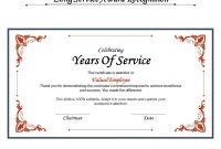 Long Service Award Recognition | Powerpoint Design Template pertaining to Recognition Of Service Certificate Template