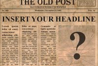 Love It!!!!editable Old Newspaper Template-Opens In inside Blank Old Newspaper Template