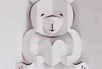 Lovely Bear Valentine Popup Card | Pop Up Valentine Cards with Teddy Bear Pop Up Card Template Free