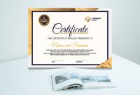 Luxury Design Certificate Template within Design A Certificate Template