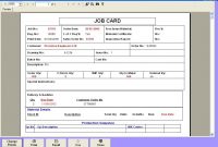 Maintenance Repair Job Card Template Excel | Excel124 in Mechanics Job Card Template