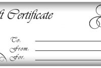 Make Gift Certificates With Printable Homemade Gift pertaining to Present Certificate Templates