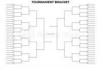 March Madness Bracket. Empty Tournament Infographics within Blank March Madness Bracket Template