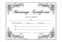 Marriage Certificate Template Microsoft Word : Selimtd throughout Blank Marriage Certificate Template