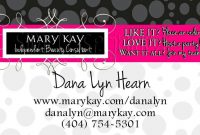 Mary Kay Business Cards Template Free | Business Card | Mary intended for Mary Kay Business Cards Templates Free