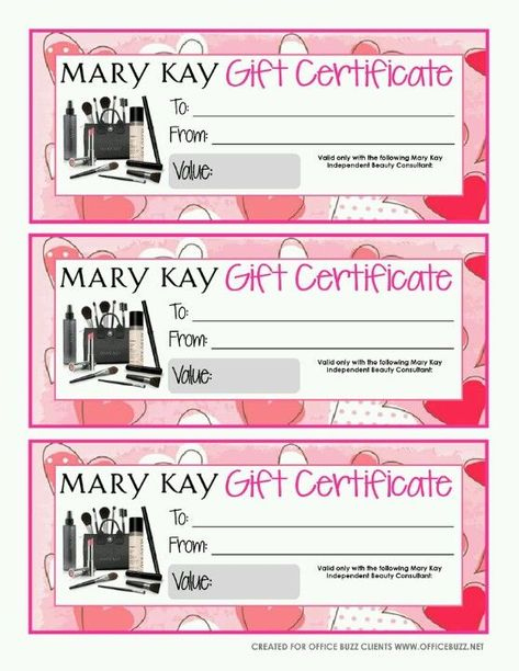 Mary Kay Gift Certificates Free Template (Met Afbeeldingen) in Mary Kay Gift Certificate Template