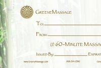 Massage Therapy Gift Certificate Templates | Holistic regarding Massage Gift Certificate Template Free Printable