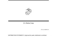 Mcwp 3-16.1 Artillery Operations.pdf – Marine Corps intended for Usmc Meal Card Template