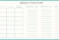 Meal Planning Template – Create Your Own Meal Planner with regard to Blank Meal Plan Template