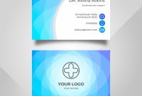 Medical Business Card Template With Modern Style | Free Vector regarding Medical Business Cards Templates Free