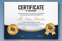 Mehrzweck Professional Certificate Template Design. Vektor with regard to Professional Award Certificate Template