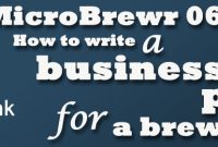 Microbrewr 064: How To Write A Business Plan For A Brewery intended for Brewery Business Plan Template Free