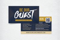 Mini Church Invite Card 3.5X2 – Be Our Guest | Church for Church Invite Cards Template