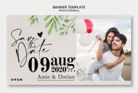 Minimal Template Wedding Banner | Free Psd File pertaining to Wedding Banner Design Templates