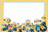 Minions, Movies, Parties And More | Convite Minions, Modelo with Minion Card Template