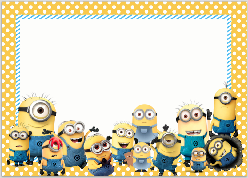 Minions, Movies, Parties And More | Convite Minions, Modelo with Minion Card Template