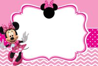 Minnie Mouse Birthday Party Invitation Template Free with Minnie Mouse Card Templates