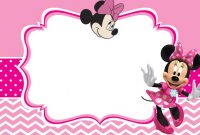 Minnie Mouse Invitation Card Design | Minnie Mouse in Minnie Mouse Card Templates