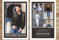 Model Comp Card Template | Modeling Comp Card | Fashion Card | Ms Word,  Photoshop And Elements Template | Instant Download | Mc-22 inside Zed Card Template