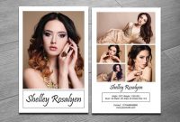 Model Comp Card Template | Modeling Comp Card | Ms Word, Photoshop And  Elements Template | Instant Download | Mc-07 with regard to Zed Card Template
