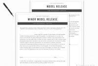 Model Release Form For Photographers – Minor Model Release Form Template –  Model Release Template – Photography Business Forms For Photoshop inside Photography Business Forms Templates