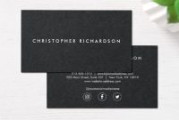 Modern And Minimal White Ink On Black Business Card Template with regard to Networking Card Template