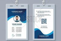 Modern Clean Id Card Vector & Photo (Free Trial) | Bigstock pertaining to Conference Id Card Template