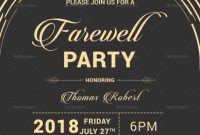 Modern Farewell Party Invitation Template | Farewell Party in Farewell Invitation Card Template