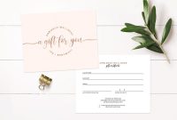 Modern Gift Certificate Templatebusiness Cards On Dribbble pertaining to Gift Certificate Template Indesign