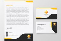 Modern Letterhead And Business Card Template | Free Vector pertaining to Business Card Letterhead Envelope Template