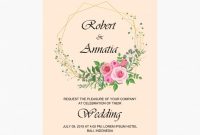 Modern Wedding Invitation Card Template | Premium Vector within Sample Wedding Invitation Cards Templates