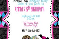 Monster High Birthday Inviteckfireboots On Etsy, $10.00 for Monster High Birthday Card Template