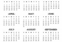 Month At A Glance Blank Calendar Template Unique Printable regarding Month At A Glance Blank Calendar Template
