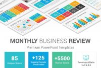 Monthly Business Review Powerpoint Template – Slidesalad in Customer Business Review Template