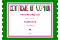 More Stuffed Animal Adoption Certificates | Adoption with Toy Adoption Certificate Template