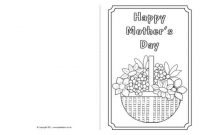 Mother's Day Card Colouring Templates (Sb4359) – Sparklebox for Mothers Day Card Templates