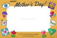 Mother's Day Photo Card within Mothers Day Card Templates