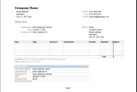 Ms Excel Billing Statement Editable Printable Template inside Credit Card Statement Template Excel