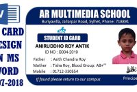 Ms Word Tutorial How To Make Easy Student Id Card Design In throughout Isic Card Template