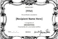 Ms Word World's Best Award Certificate Template | Word regarding Life Saving Award Certificate Template
