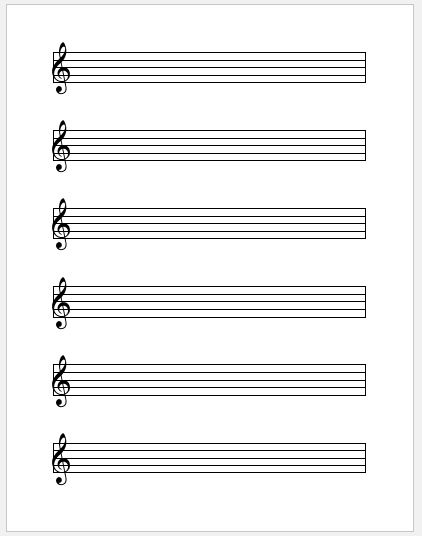 Music Paper Sheets For Ms Word | Word &amp; Excel Templates regarding Blank Sheet Music Template For Word